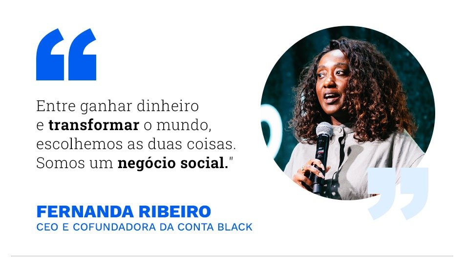 Fernanda Ribeiro, CEO e cofundadora da Conta Black
