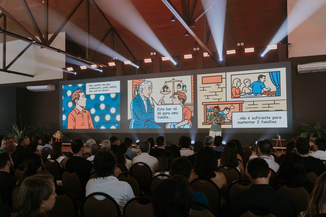 Rodrigo Barros, CEO da Boali, no palco do Fórum CEO Brasil 2025