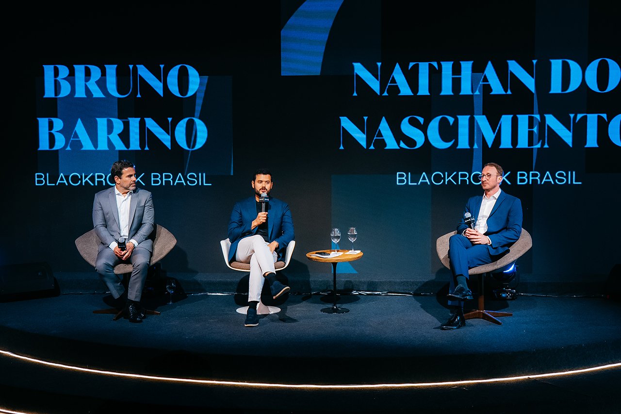 Bruno Barino, André Farias, CEO do Experience Club Nordeste, e Nathan Nascimento durante o CEO Breakfast