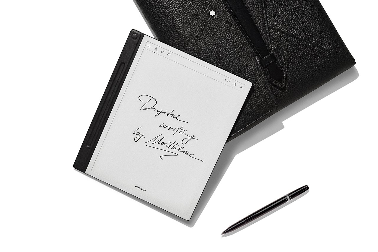 MONTBLANC Digital Paper + カバー、ペン Montblanc Digital Paper resgata o prazer da escrita à mão no