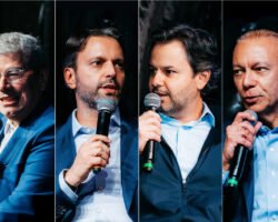 Eduardo Gouveia, Alexandre Baldy, Augusto Martins e Marcelo Noronha