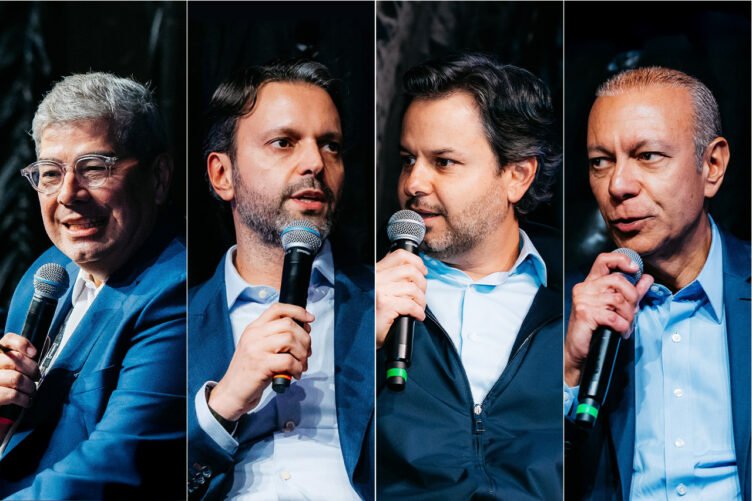 Eduardo Gouveia, Alexandre Baldy, Augusto Martins e Marcelo Noronha