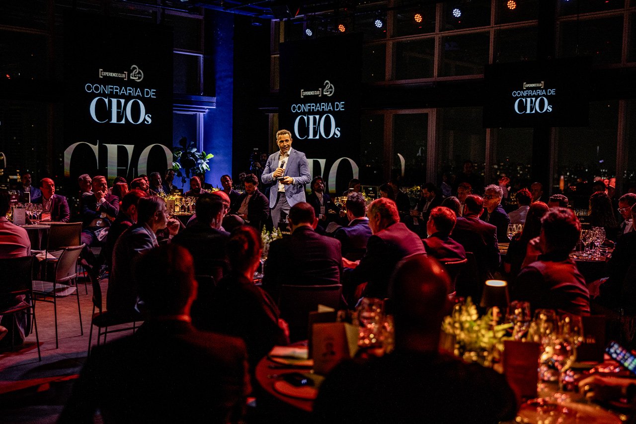Ricardo Natale, CEO do Experience Club, na abertura da Confraria de CEOs